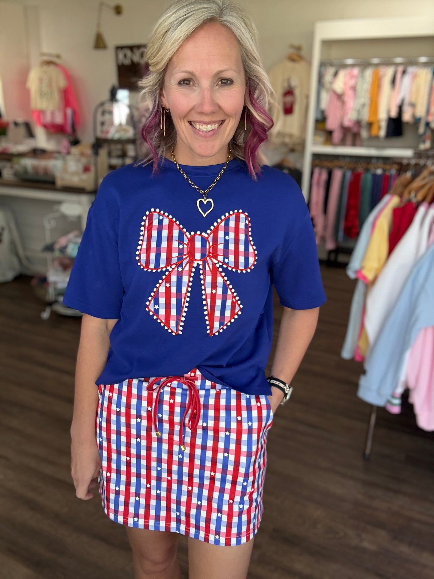 Gingham Glory Skort
