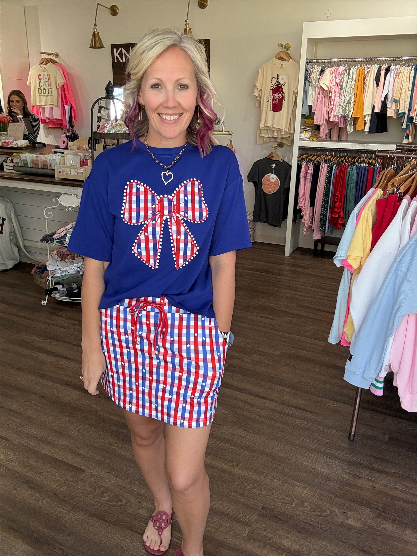 Gingham Glory Skort