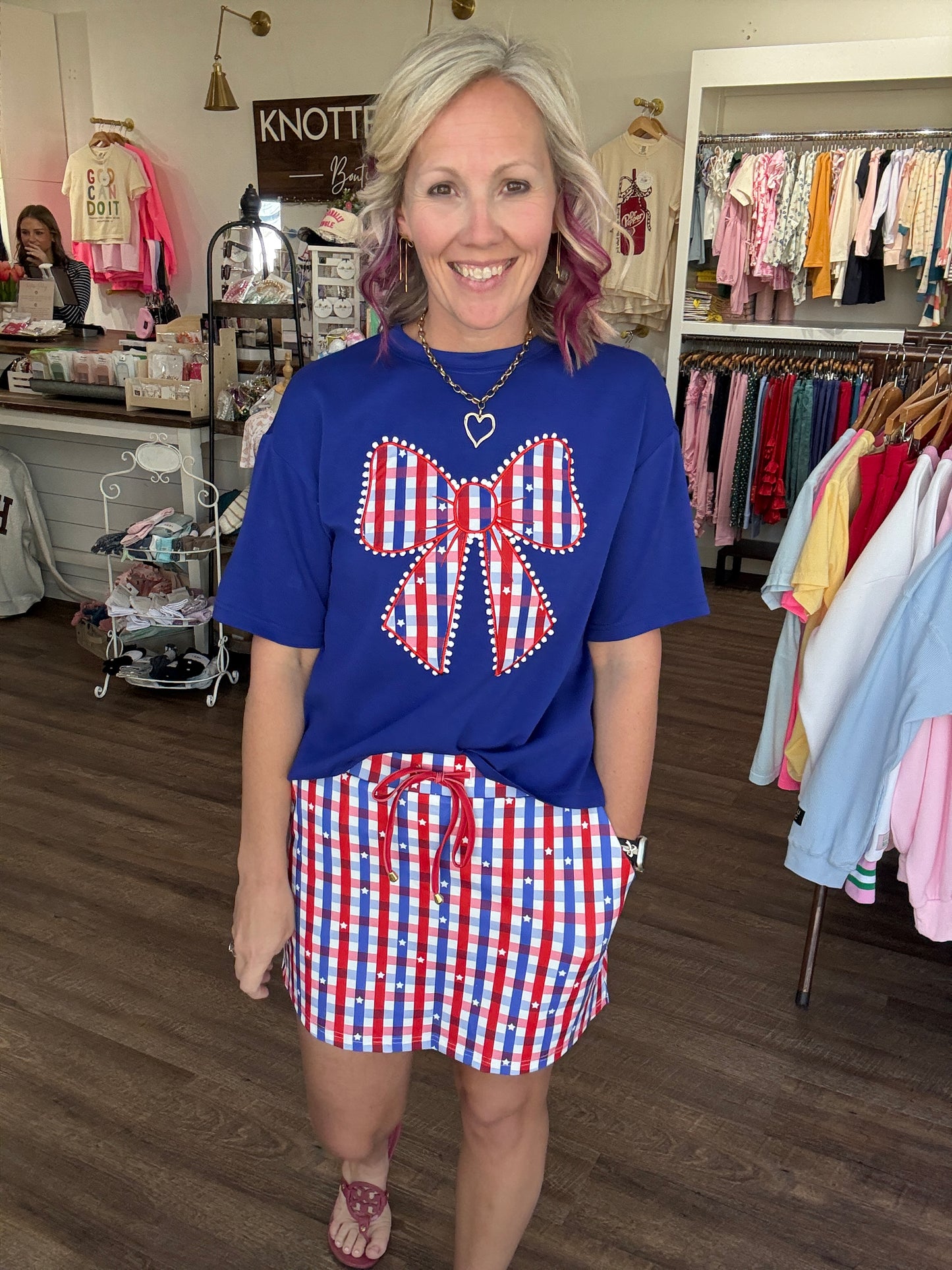 Gingham Glory Skort