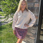 Berry Paisley Skort