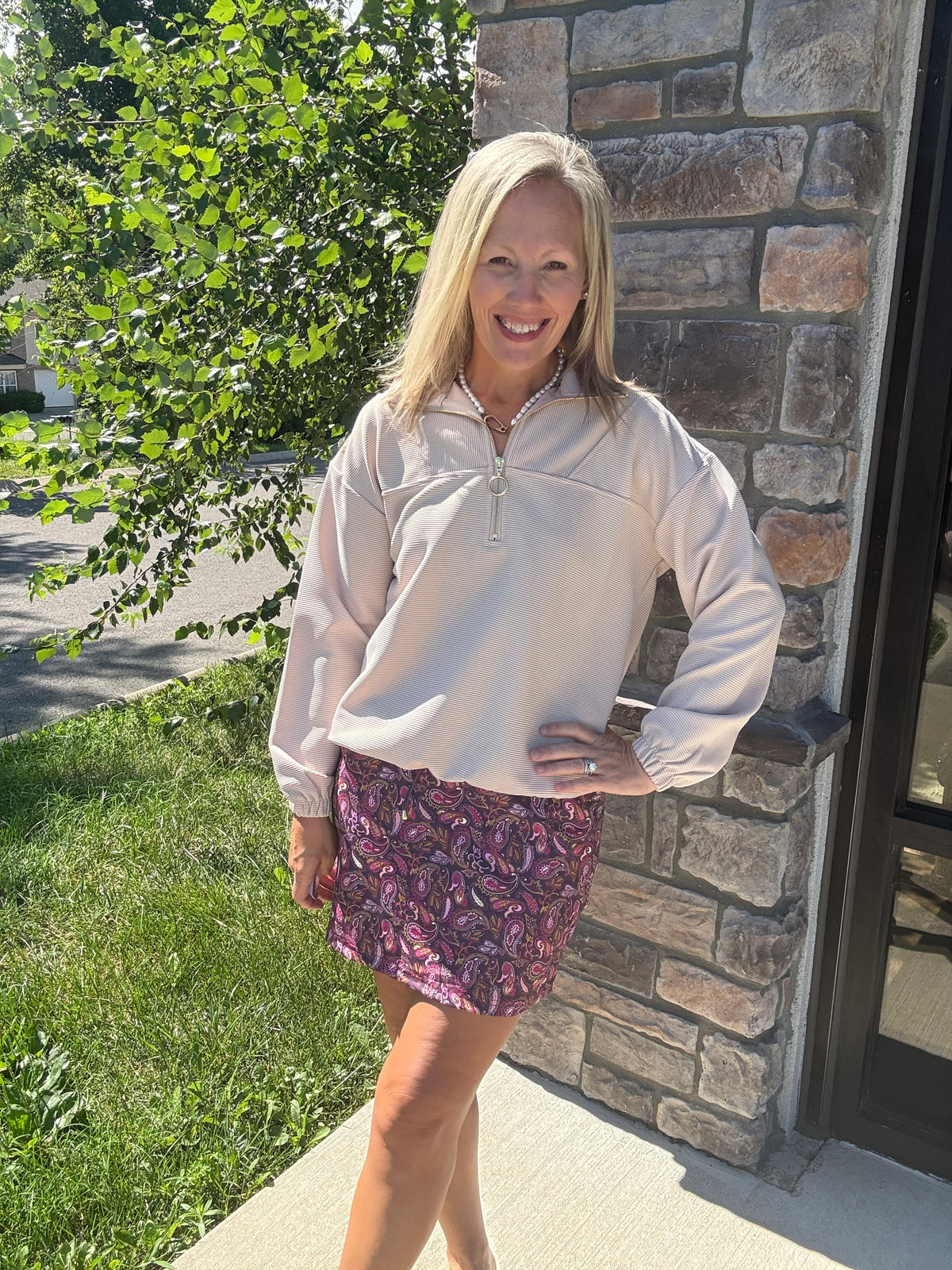 First Class Pullover- Taupe