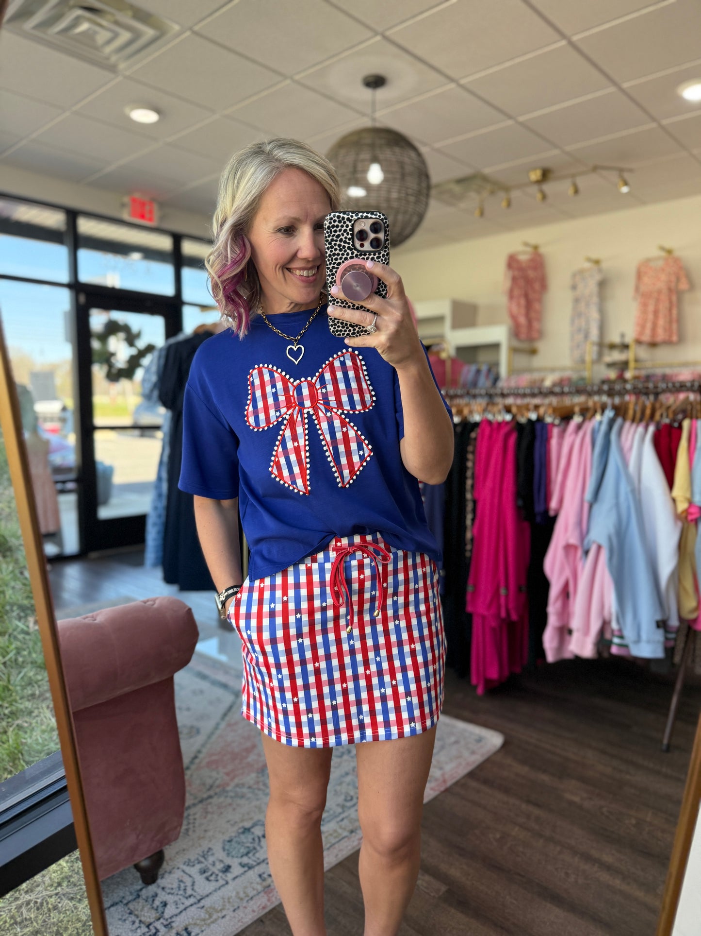 Gingham Glory Skort