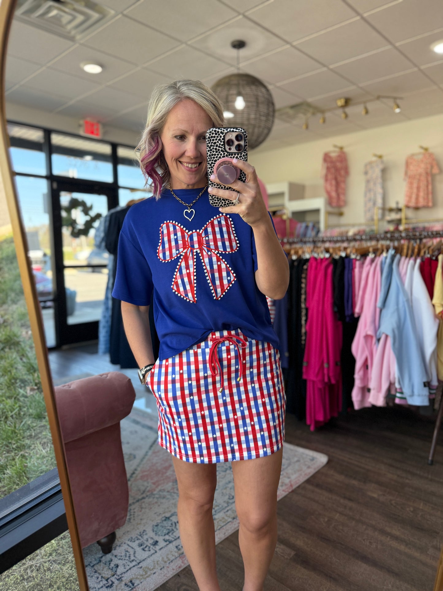 Gingham Glory Skort