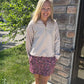 Berry Paisley Skort