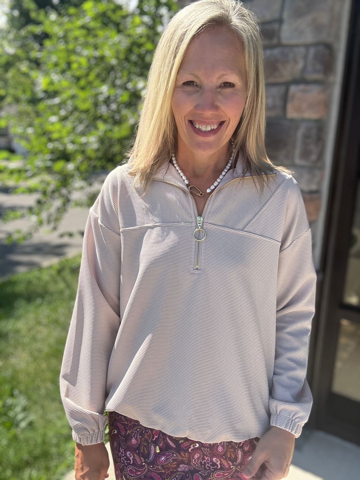 First Class Pullover- Taupe