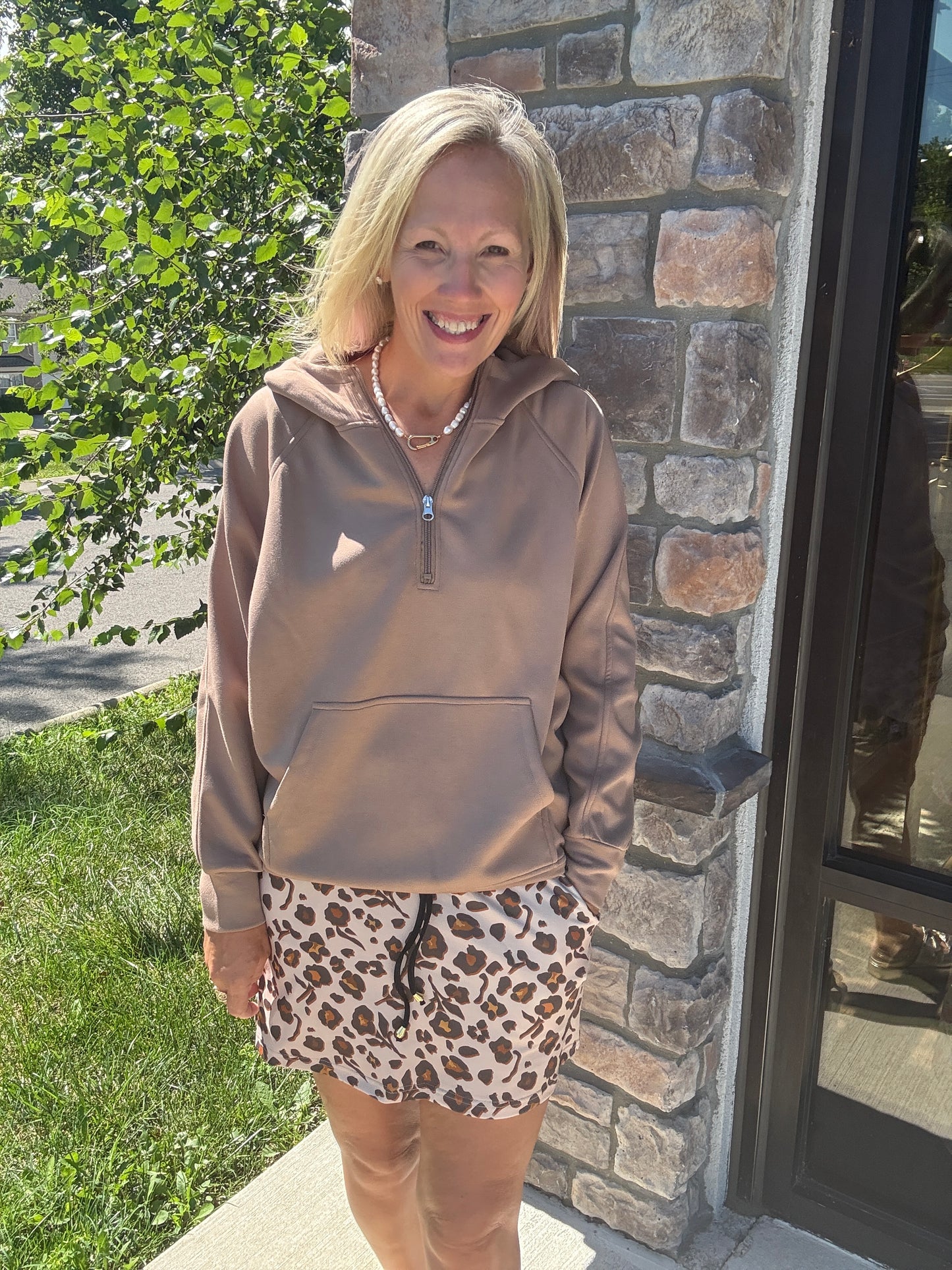Petal Spots Leopard Skort