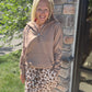 On the Go Luxe Pullover-Taupe
