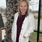 Gold Button Knit Cardigan- Cream