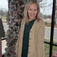 Gold Button Knit Cardigan- Mocha