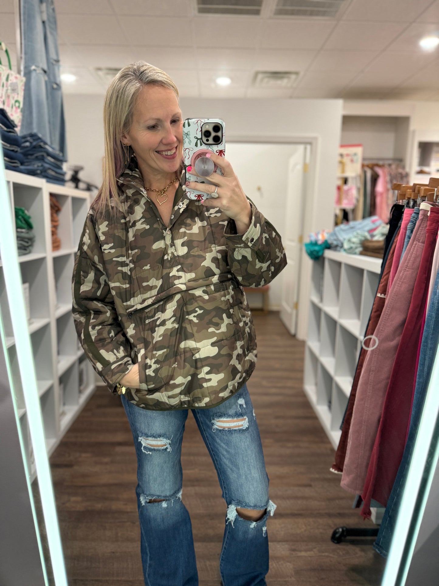 Camo Puffer Jacket