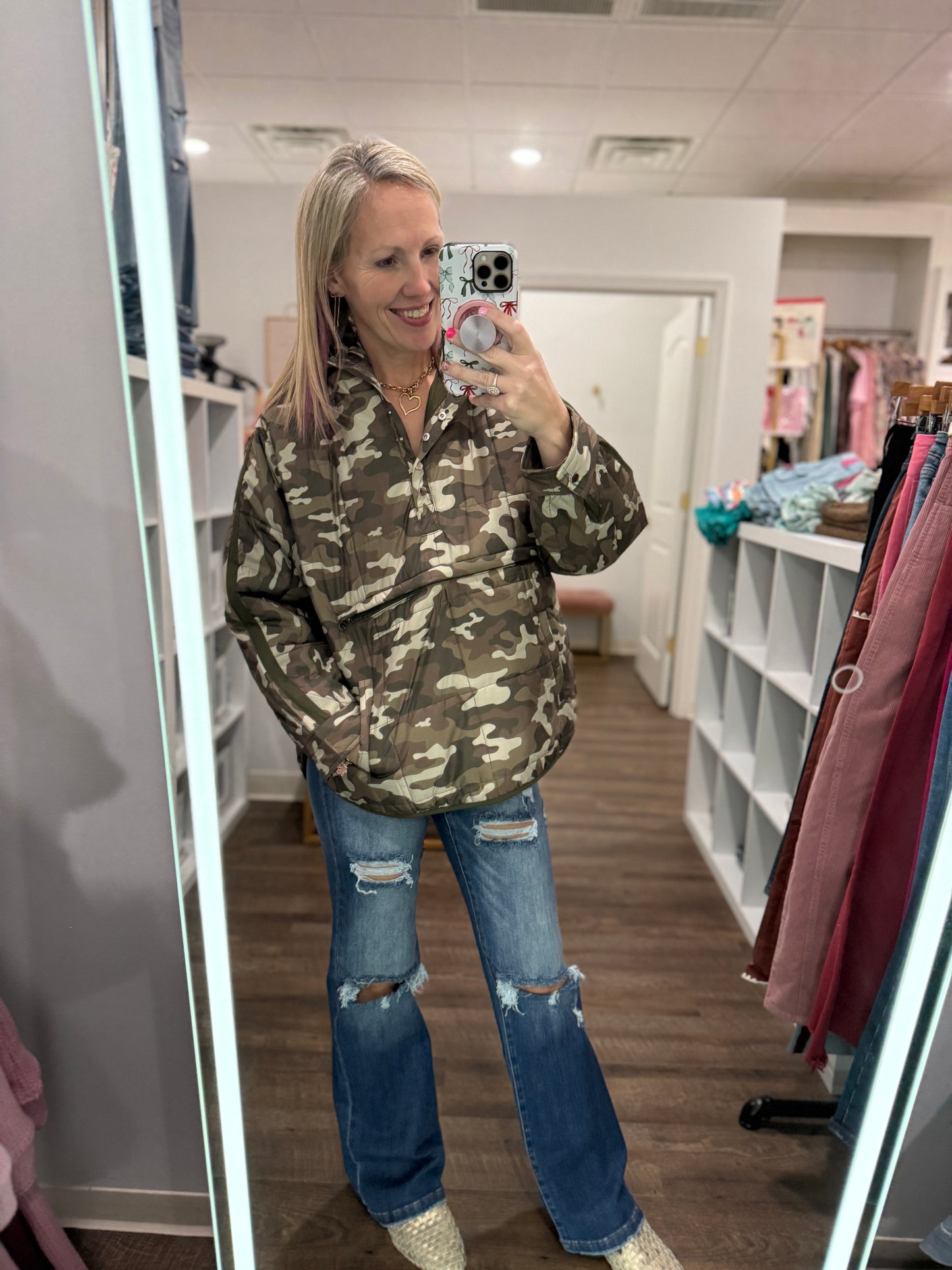 Camo Puffer Jacket
