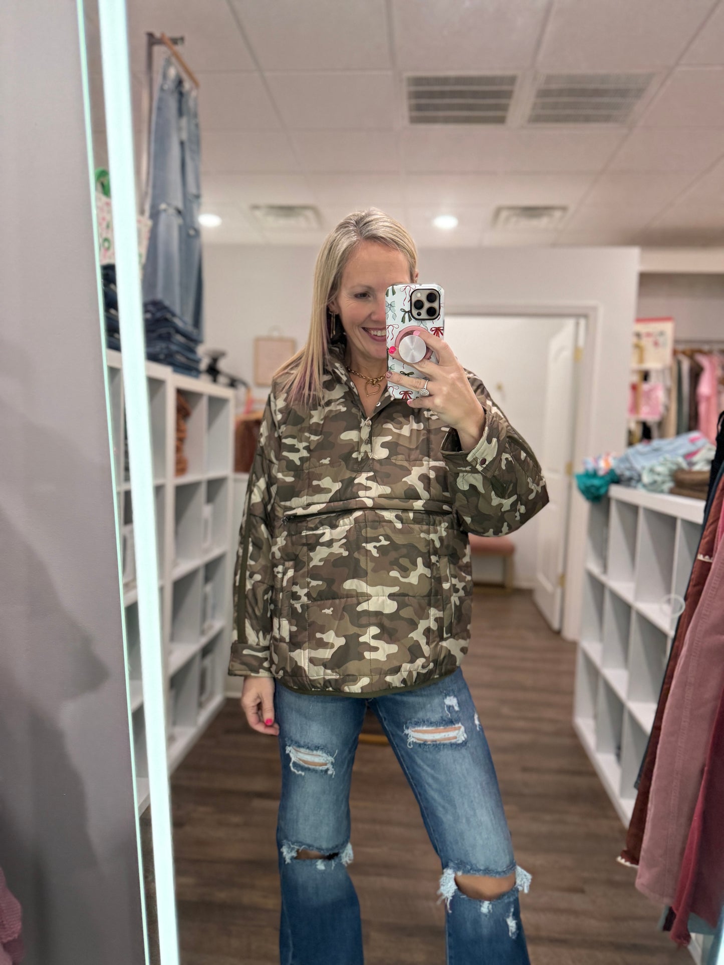 Camo Puffer Jacket