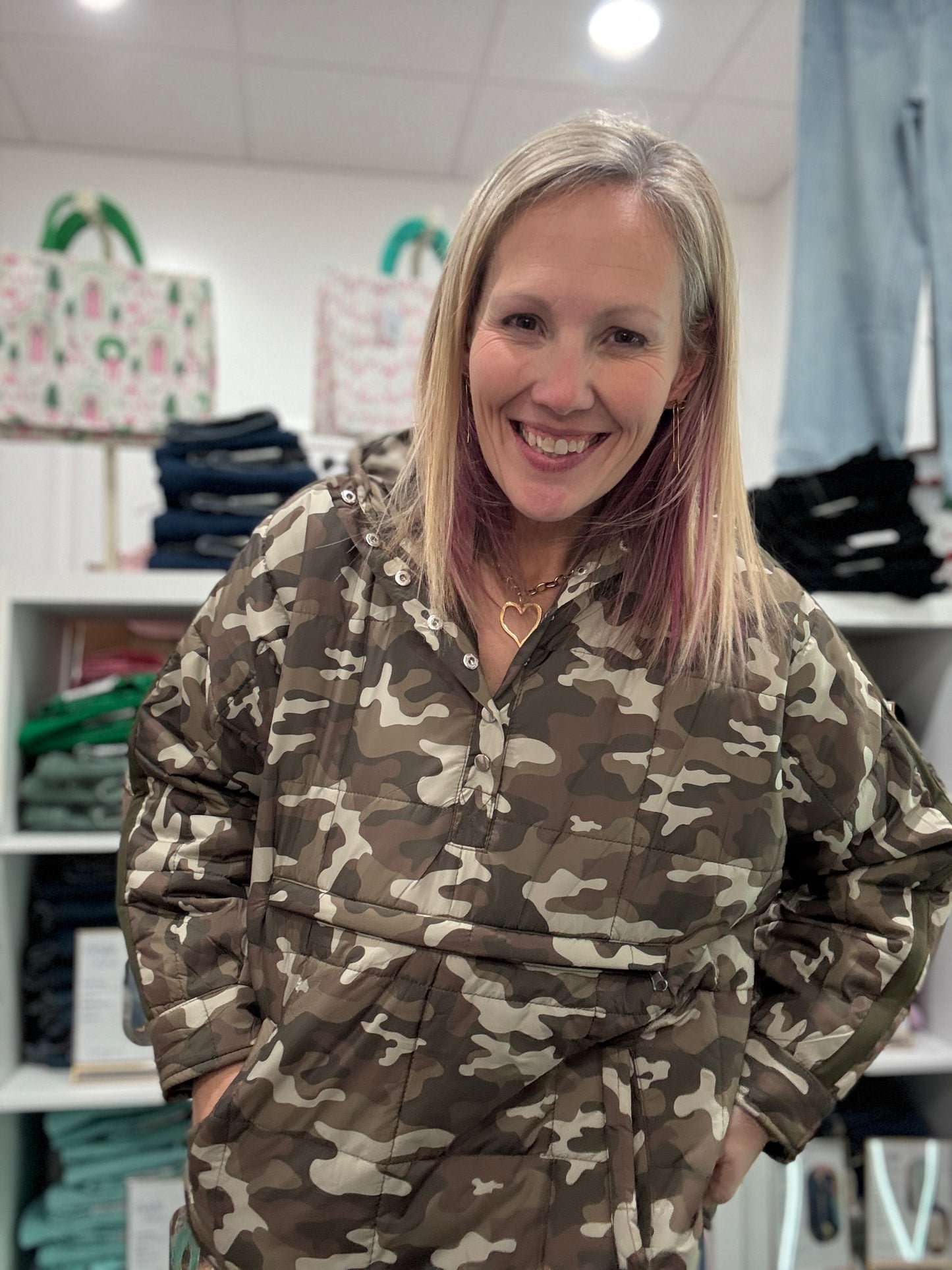Camo Puffer Jacket