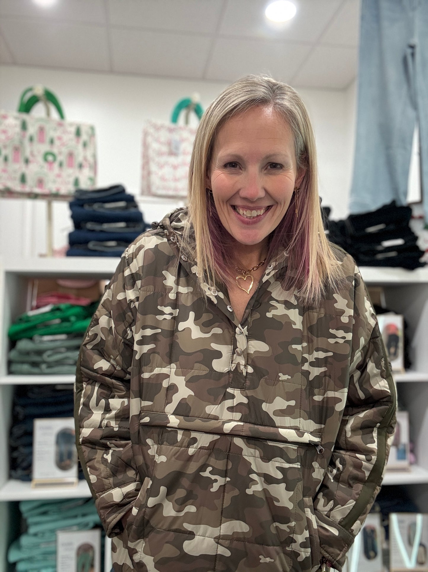 Camo Puffer Jacket