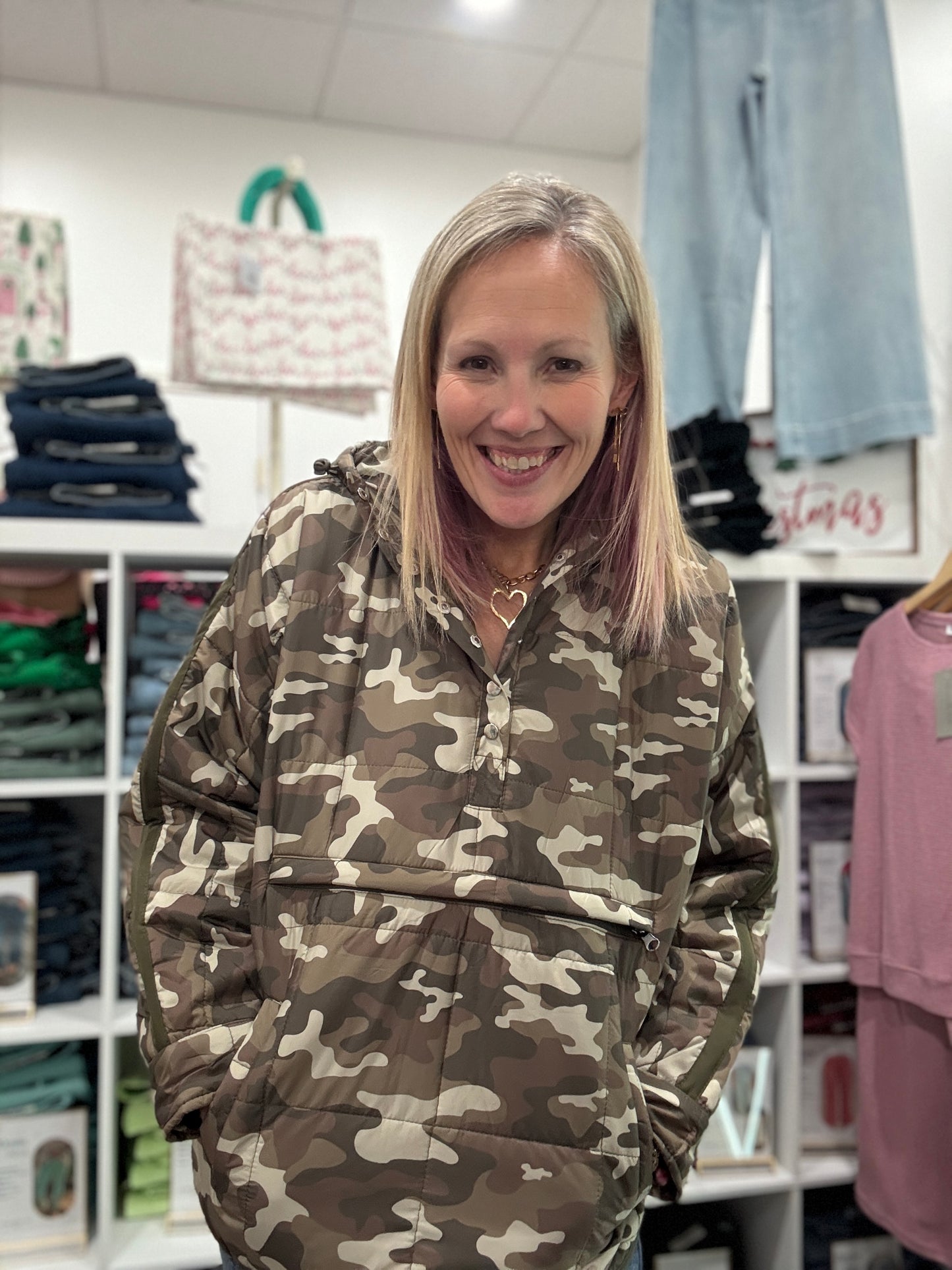 Camo Puffer Jacket