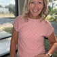 Pink Pop Textured Top