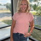 Pink Pop Textured Top
