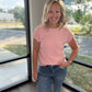 Pink Pop Textured Top