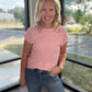 Pink Pop Textured Top