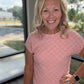 Pink Pop Textured Top