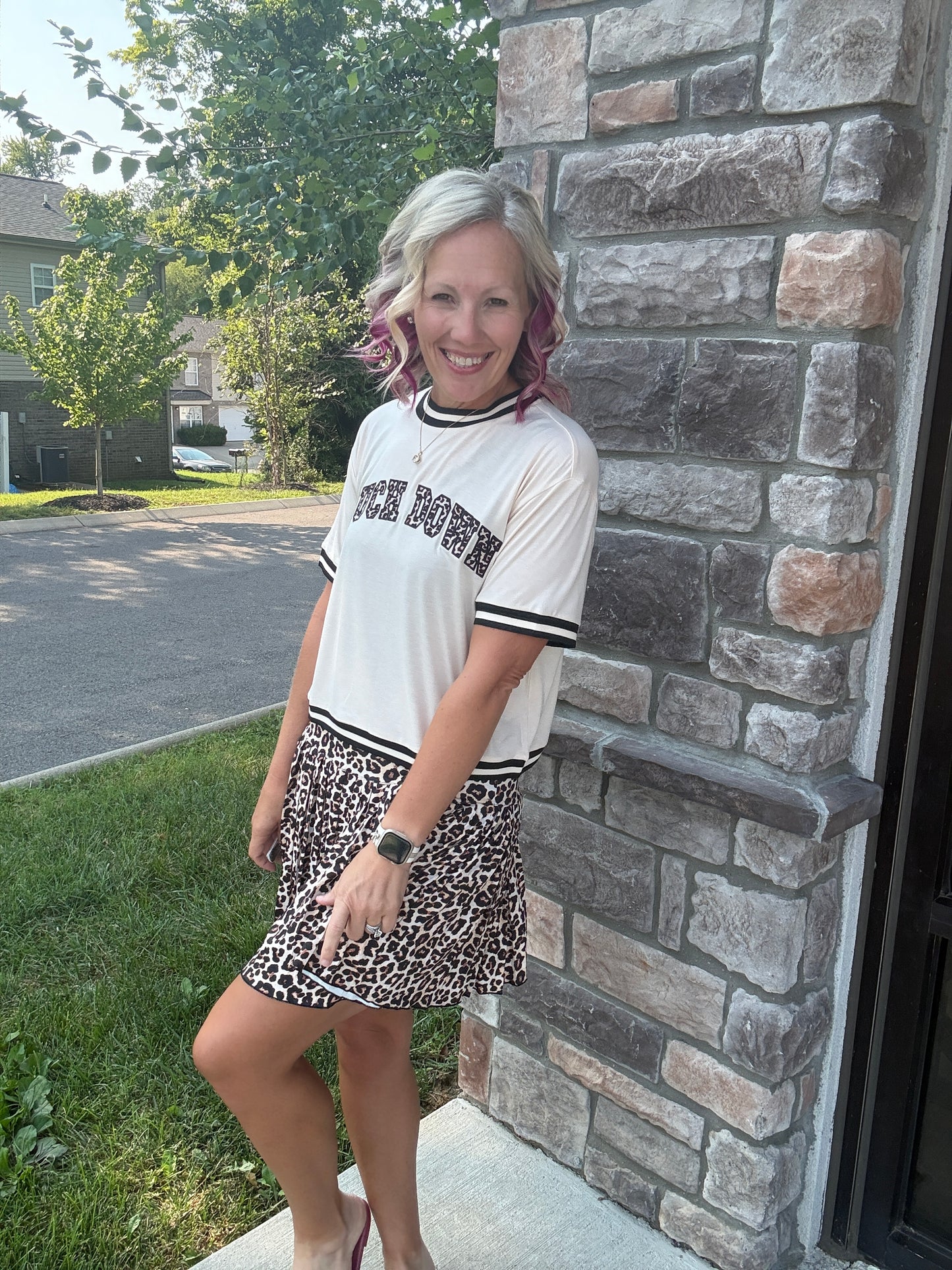 Pleated Skort- Safari Chic