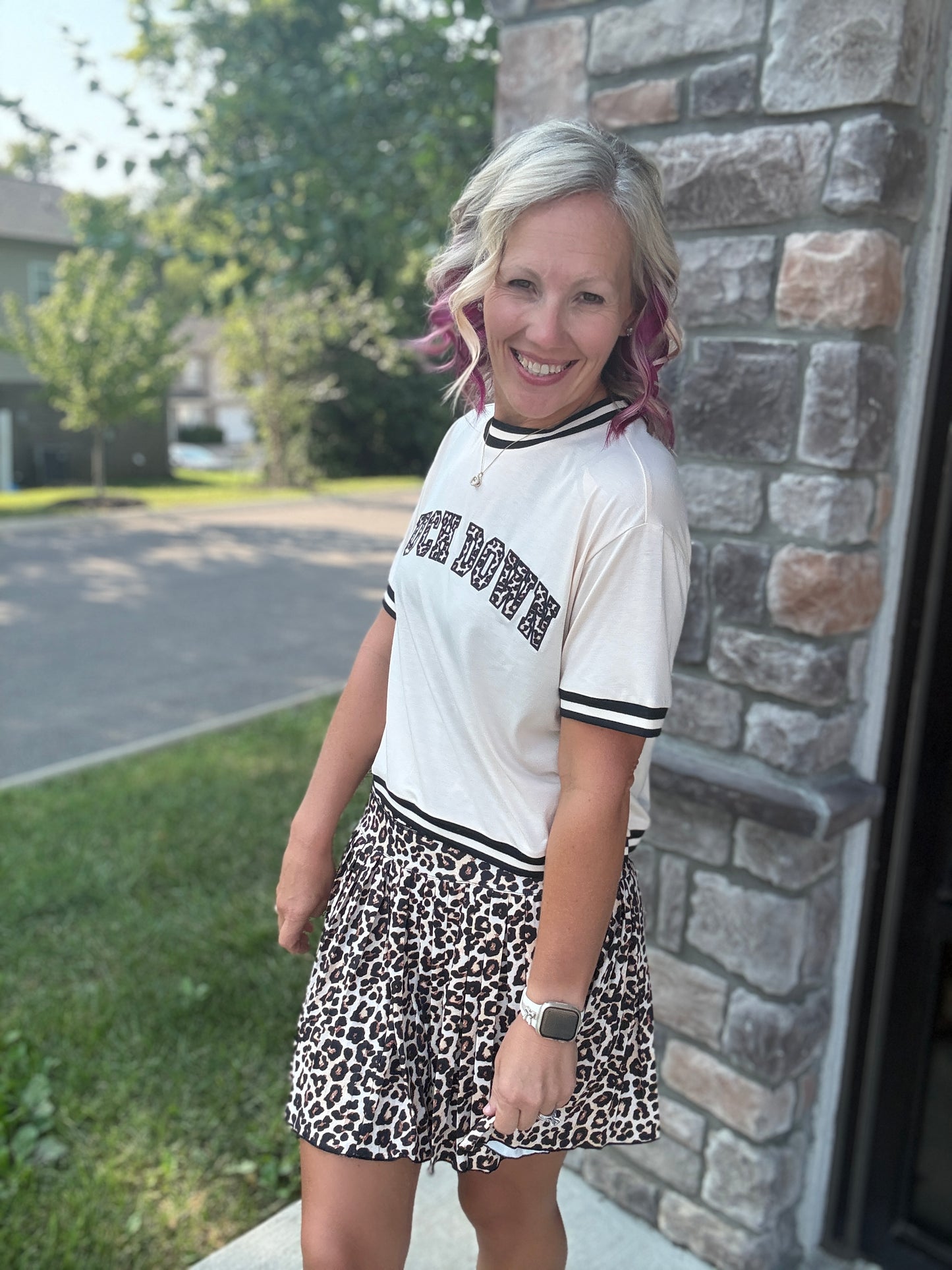 Pleated Skort- Safari Chic