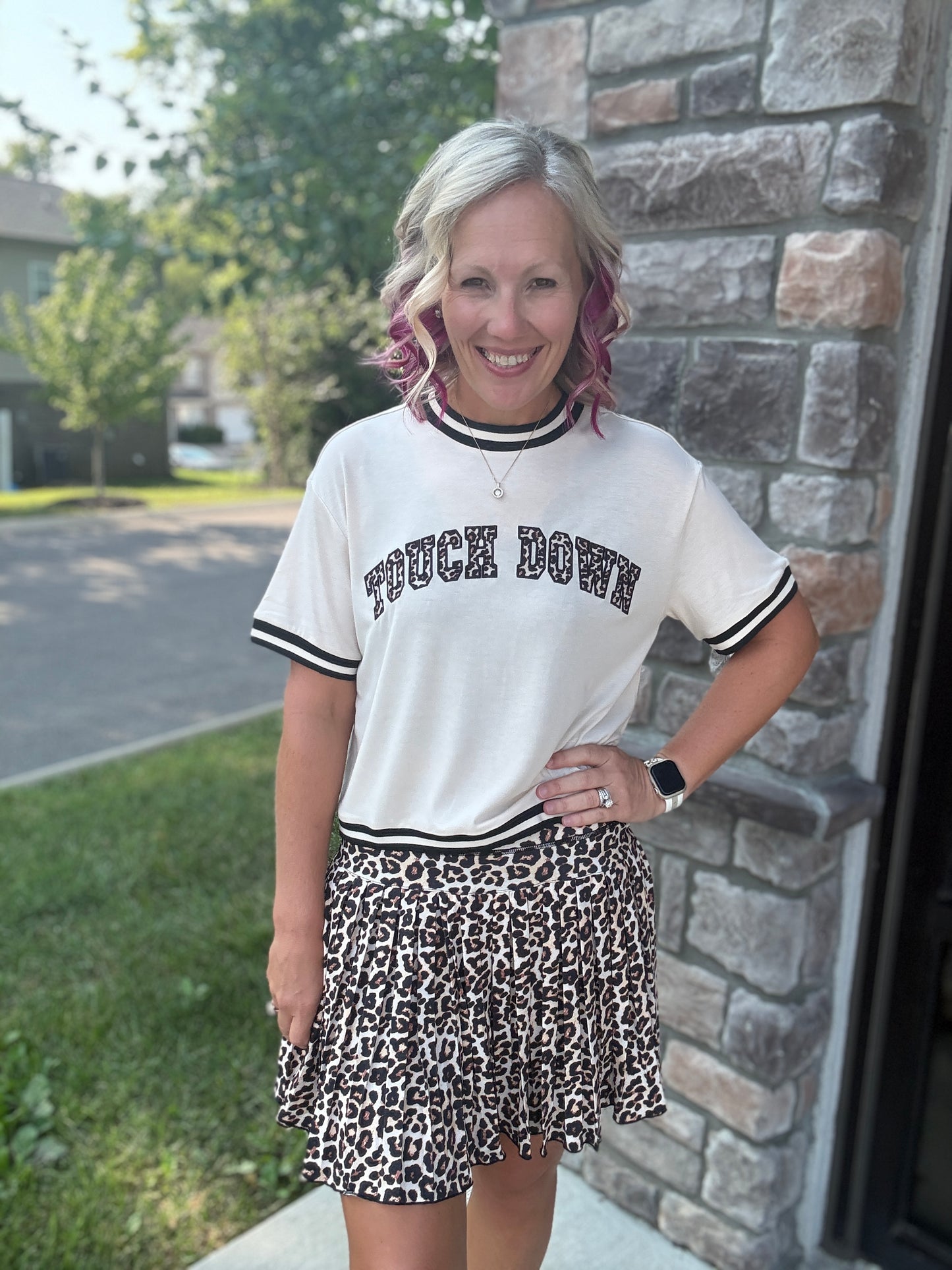Pleated Skort- Safari Chic