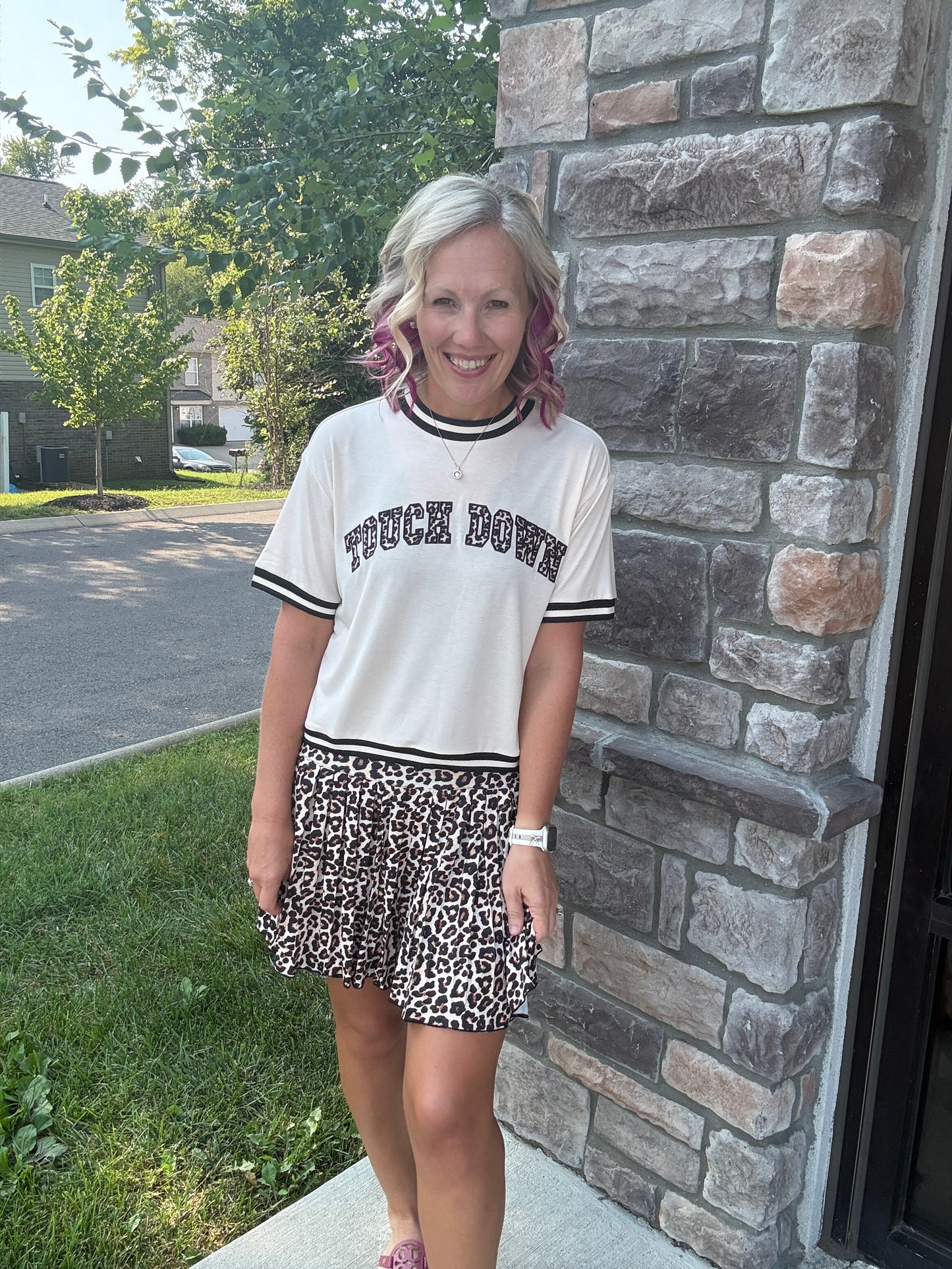 Pleated Skort- Safari Chic