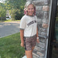 Bow Trim Boxer Shorts- Safari Chic
