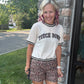 Bow Trim Boxer Shorts- Safari Chic