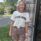 Bow Trim Boxer Shorts- Safari Chic