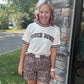 Bow Trim Boxer Shorts- Safari Chic