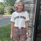 Bow Trim Boxer Shorts- Safari Chic