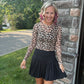 Pleated Skort- Black