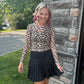 Pleated Skort- Black