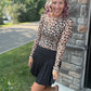 Pleated Skort- Black