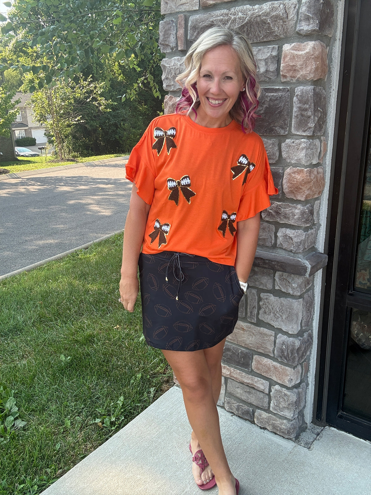 Sideline Sparkle Top