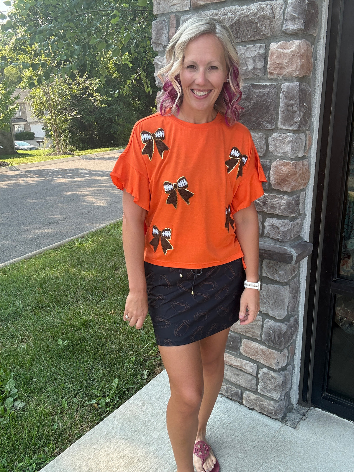 Sideline Sparkle Top