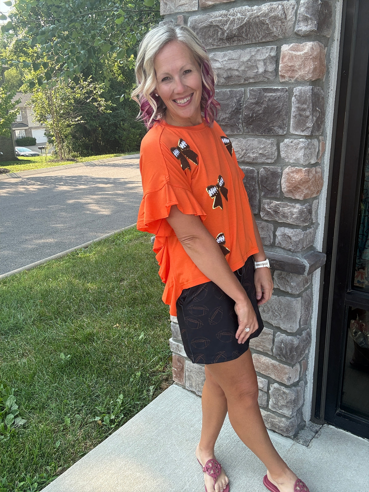 Sideline Sparkle Top