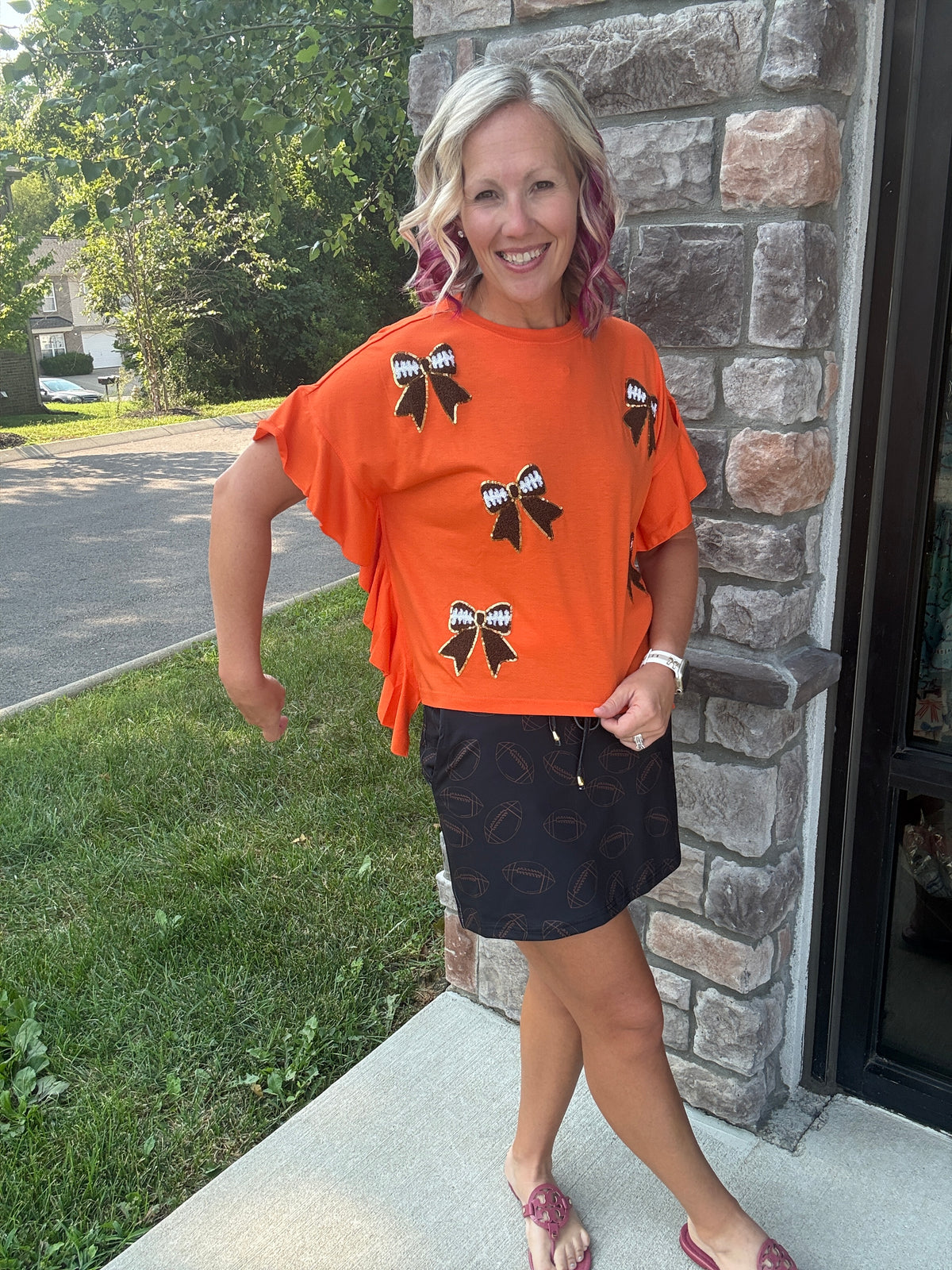 Sideline Sparkle Top