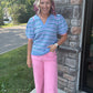 Bluebird Striped Top