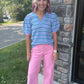 Bluebird Striped Top