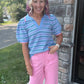 Bluebird Striped Top