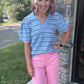 Bluebird Striped Top