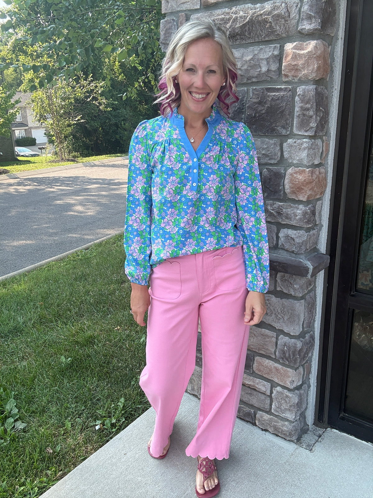Scallop Society Pant- Pink