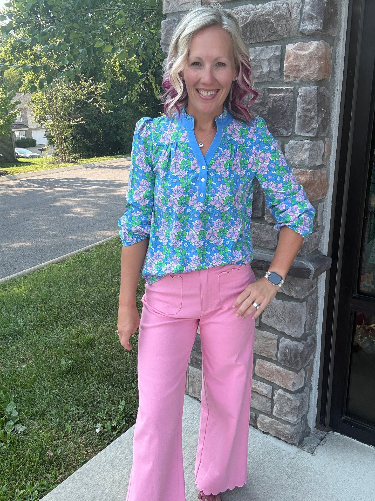 Scallop Society Pant- Pink