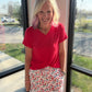 Patriotic Blooms Skort