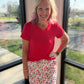 Patriotic Blooms Skort
