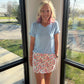 Patriotic Blooms Skort