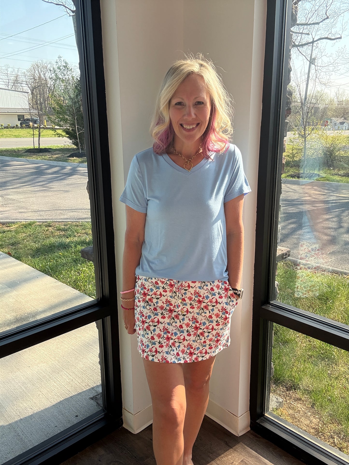 Everyday Tee- Light Blue